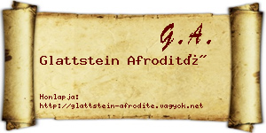 Glattstein Afrodité névjegykártya
